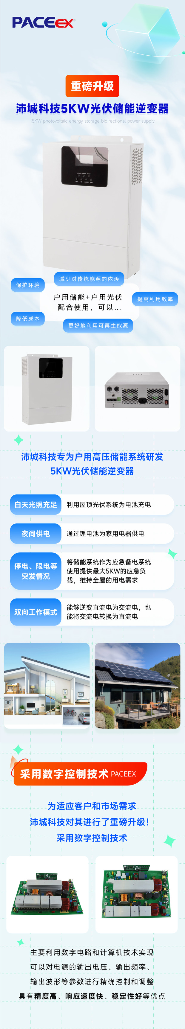 重磅升级丨沛城科技5KW光伏储能逆变器(图1)